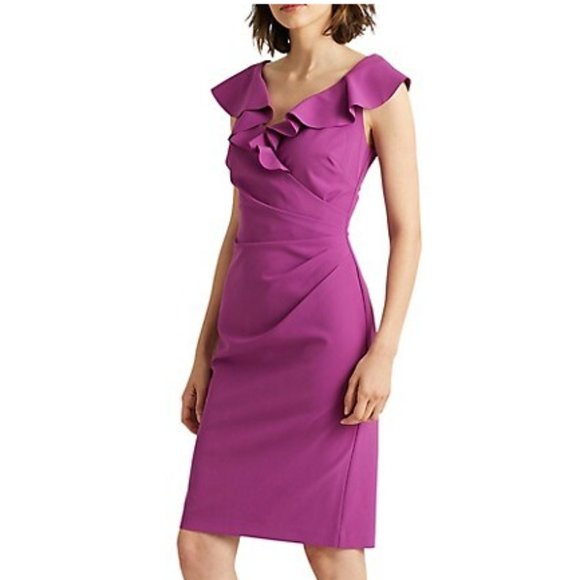 NEW Lauren Ralph Lauren Purple Dress Size 8 - Picture 7 of 8